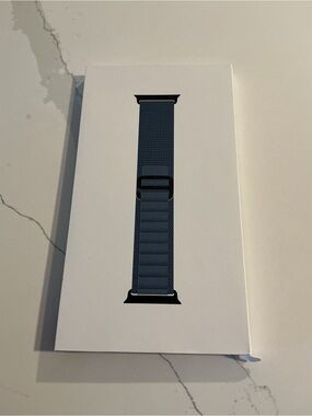 Apple Leather Loop Watch Band - Blue